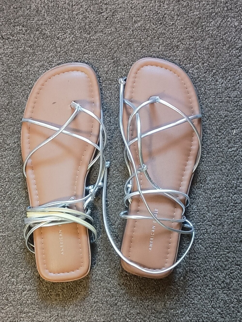 Strappy Silver Sandals
